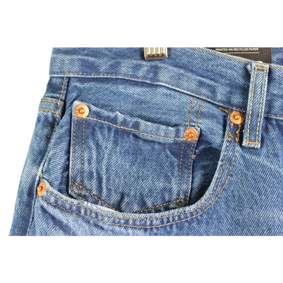 nwt LEVI'S® Premium 501 The Original ‘90s Mid-Rise Straight-Leg Blue Jean (31) - Picture 6 of 16